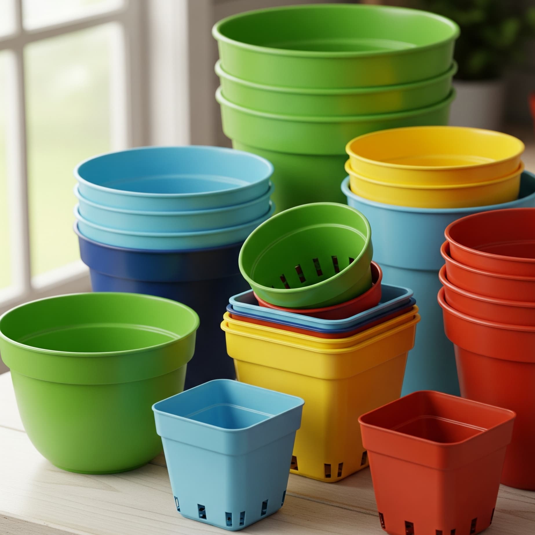 CHẬU HOA NHỰA - XƯỞNG SẢN XUẤT CHẬU HOA NHỰA