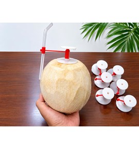 Nút Dừa Khóa Dài – Ống Hút Treo Trên Khóa